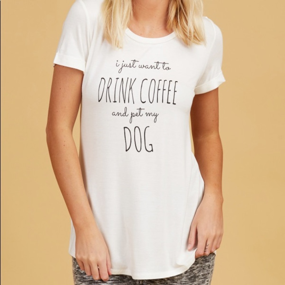 Coffee and Dog tee